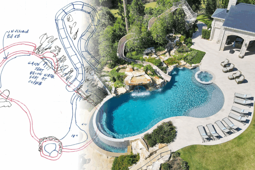 Concrete pool cost The Woodlands – Texas Pools construction.