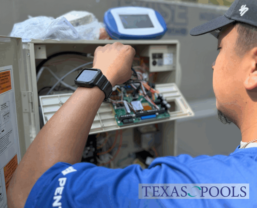 Our licensed poor repair technicians can repair your pool in The Woodlands.