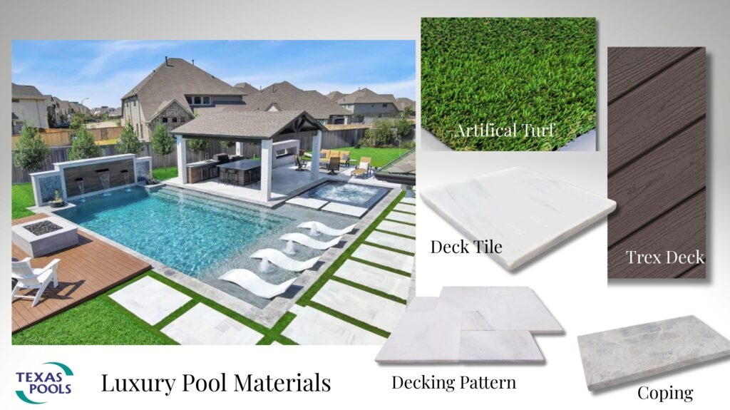 Heat-resistant pool materials designed for Texas climate conditions