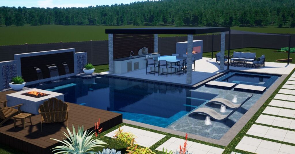 custom pool design process in Houston