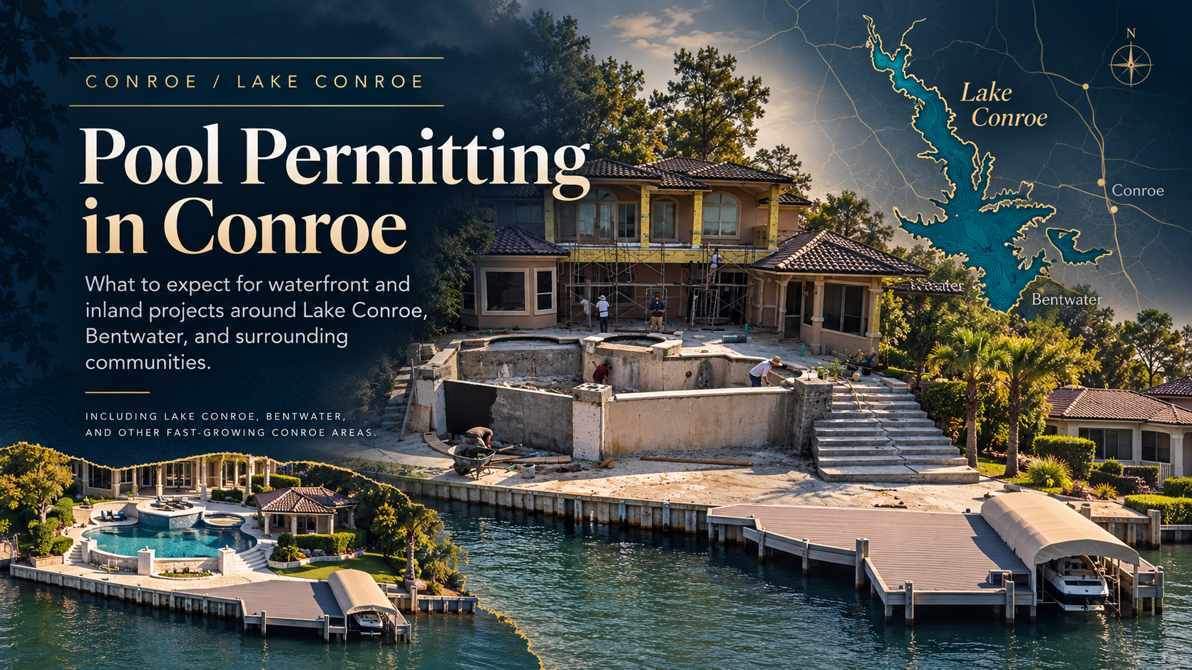 Pool permitting in Conroe and Lake Conroe Texas