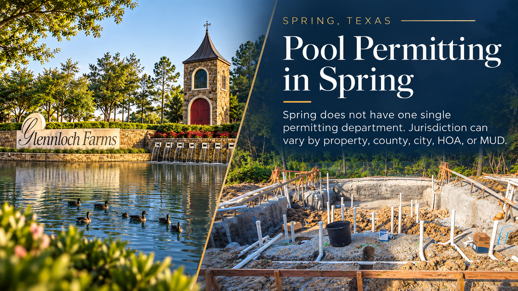 Pool permitting in Spring Texas