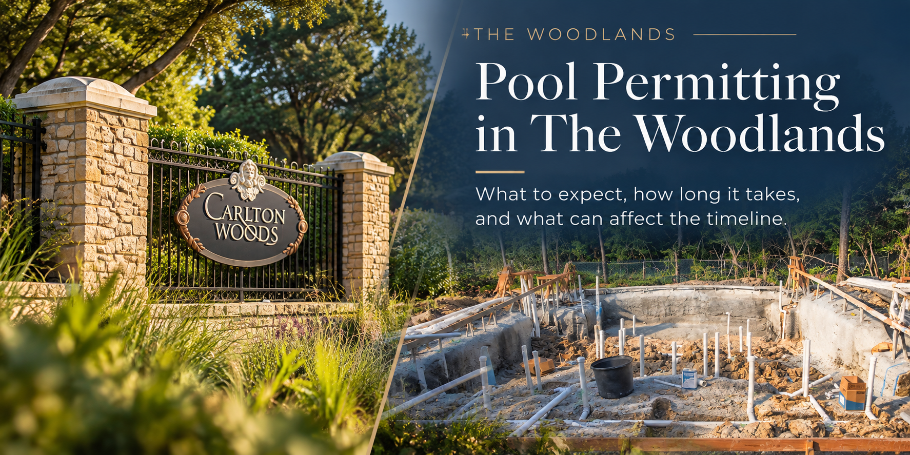 Pool permitting in The Woodlands Texas